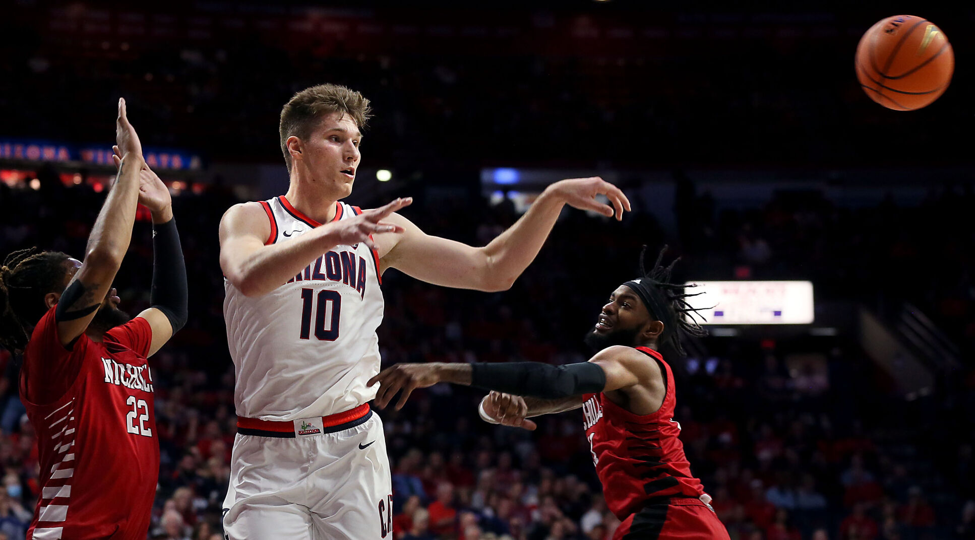 Nicholls State at No. 17 in Arizona, men's basketball